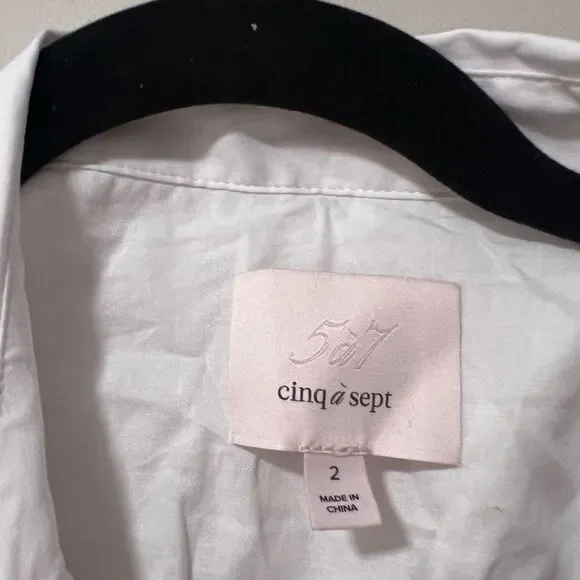 NEW RELEASE-Cinq A Sept - Women’s Monty Dress in White Size 2